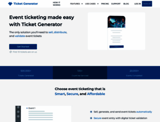 ticket-generator.com screenshot