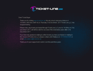 ticket-line.ae screenshot