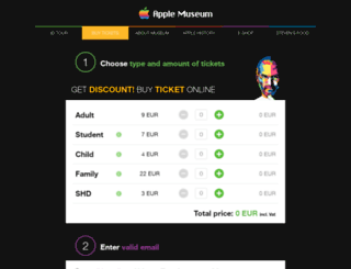 ticket.applemuseum.com screenshot
