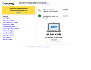 ticketbookingsoftwares.com screenshot