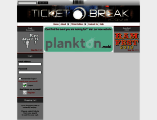 ticketbreak.co.za screenshot