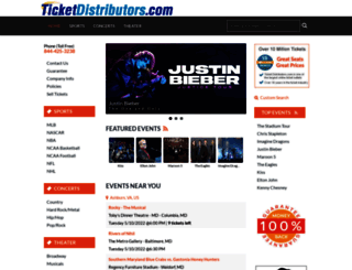 ticketdistributors.com screenshot