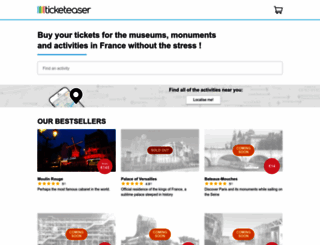 ticketeaser.com screenshot