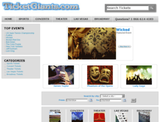 ticketgiants.com screenshot