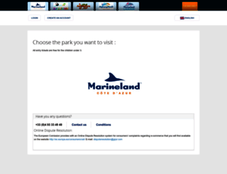 ticketing.marineland.fr screenshot