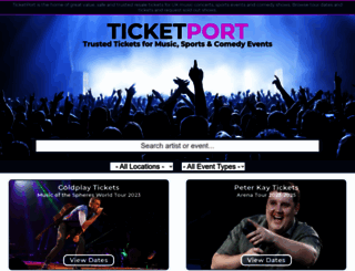 ticketport.co.uk screenshot