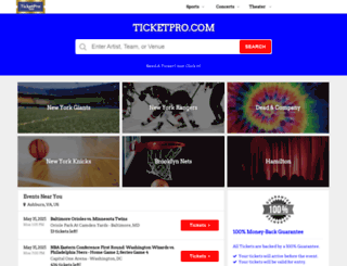 ticketpro.com screenshot
