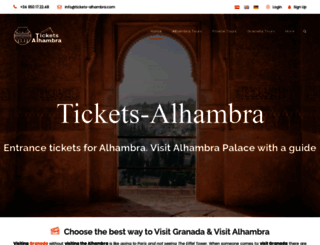 tickets-alhambra.com screenshot