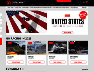 tickets.motorsport.com screenshot
