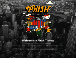 tickets.phish.com screenshot