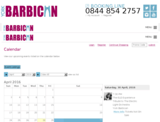 tickets.yorkbarbican.co.uk screenshot