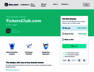 ticketsclub.com screenshot