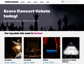 ticketsdurham.net screenshot