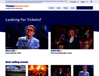 ticketseireann.com screenshot