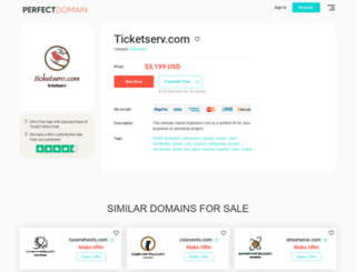 ticketserv.com screenshot