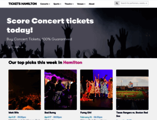 ticketshamilton.net screenshot