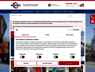 ticketshop.london.de screenshot