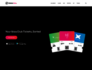 ticketsibiza.co.uk screenshot