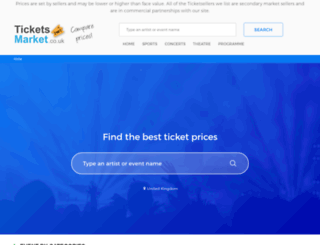 ticketsmarket.co.uk screenshot