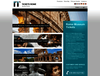 ticketsrome.com screenshot
