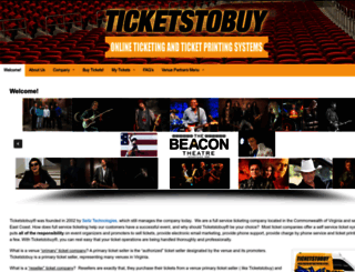 ticketstobuy.com screenshot
