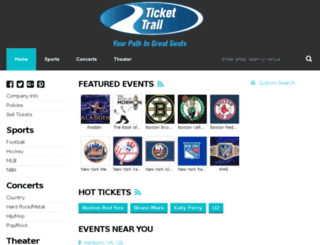 tickettrail.com screenshot