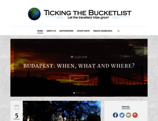 tickingthebucketlist.com screenshot