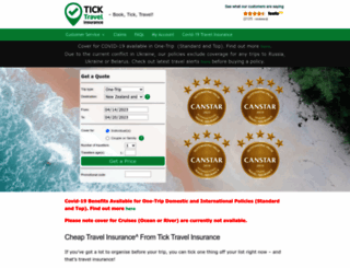 tickinsurance.com.au screenshot