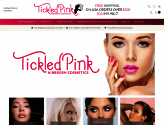 tickledpinkairbrush.com screenshot