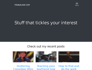 ticklelane.com screenshot