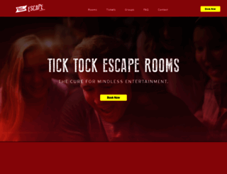 ticktockescaperoom.com screenshot