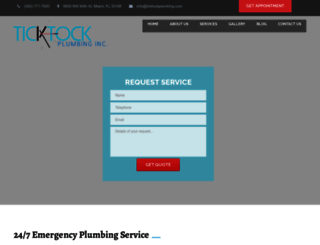 ticktockplumbing.com screenshot