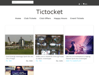 tictocket.com screenshot