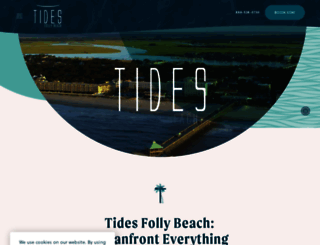 tidesfollybeach.com screenshot