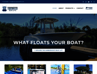 tidewaterboatlifts.com screenshot