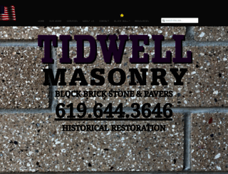tidwellmasonry.com screenshot