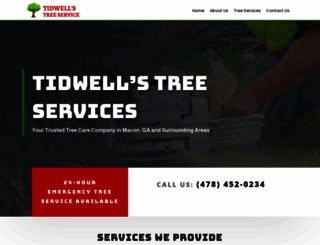 tidwellstreeservice.com screenshot