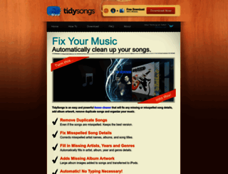 tidysongs.com screenshot