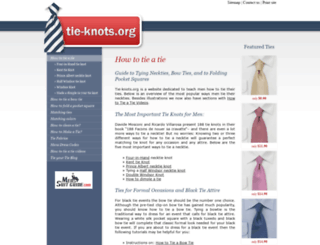 tie-knots.org screenshot