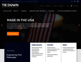 tiedown.com screenshot