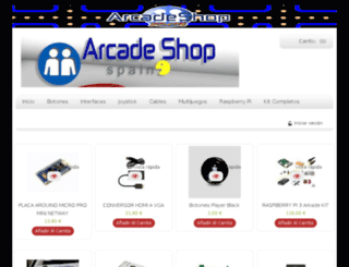 tienda.arcadeshop.es screenshot