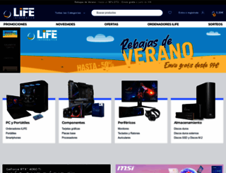 tienda.lifeinformatica.com screenshot