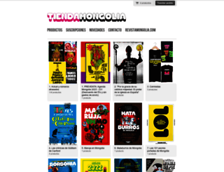tienda.revistamongolia.com screenshot