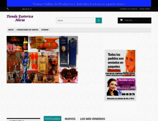 tiendaesotericaalicia.com screenshot