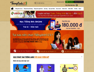 tienganh123.com screenshot