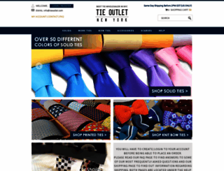 tieoutlet.com screenshot