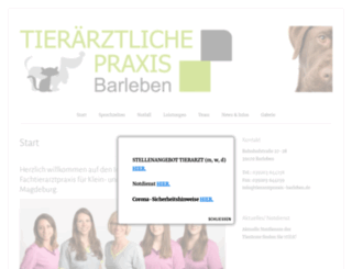 tierarztpraxis-barleben.de screenshot