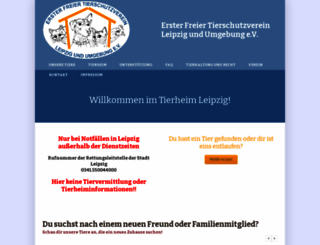 tierheim-leipzig.de screenshot