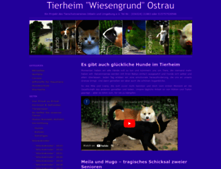 tierheim-ostrau.de screenshot
