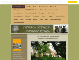 tierschutzhof-vierpfoetchen.eu screenshot